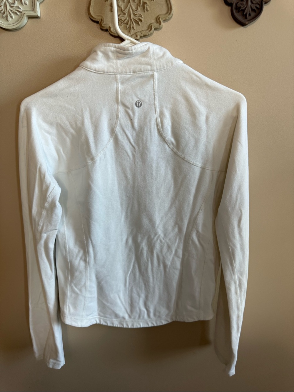 Lululemon White Full-Zip Jacket Sz 8 - Picture 2 of 2